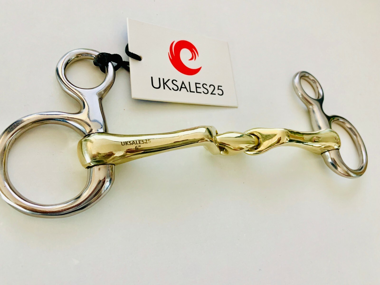 Hanging Cheek Snaffle Bit Connecting Angle (UKSALES25) Same Day Shipping