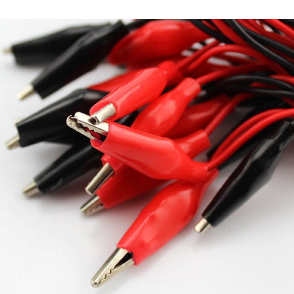 10pcs Alligator Clip Wires Test Leads Set with Alligator Clips Double-Ended C...