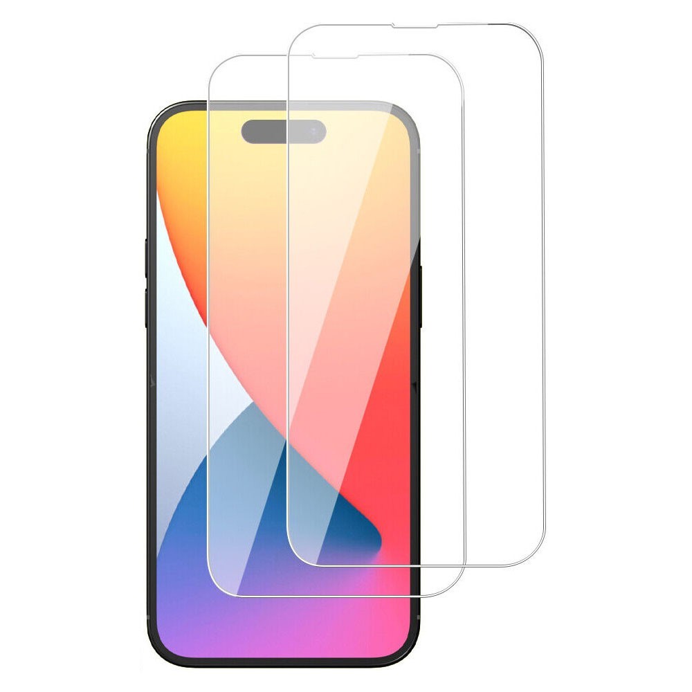 2X Tempered Glass Screen Protector Tempered Film For iPhone 14 15 16 17 Pro Max