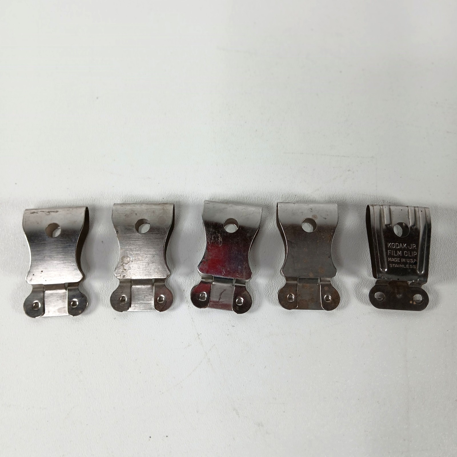 Lot of 5 Stainless Steel Film Drying Hang Clip 1 Kodak JR USA Darkroom Equipment