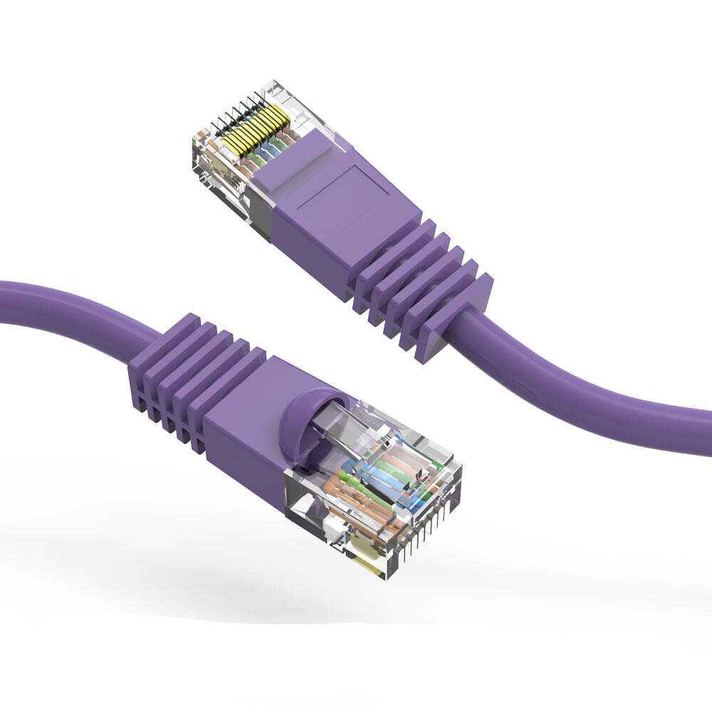 10Ft CAT5E UTP Ethernet Network Booted Cable Purple