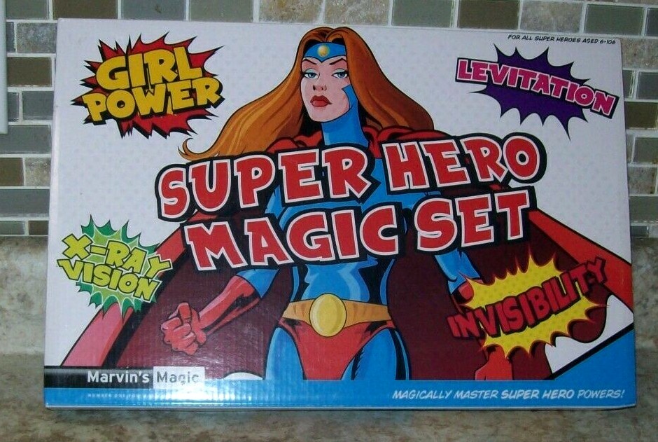 NEW - Marvin's Magic - SUPER HERO MAGIC SET - Girl Power Edition -  Magician Set