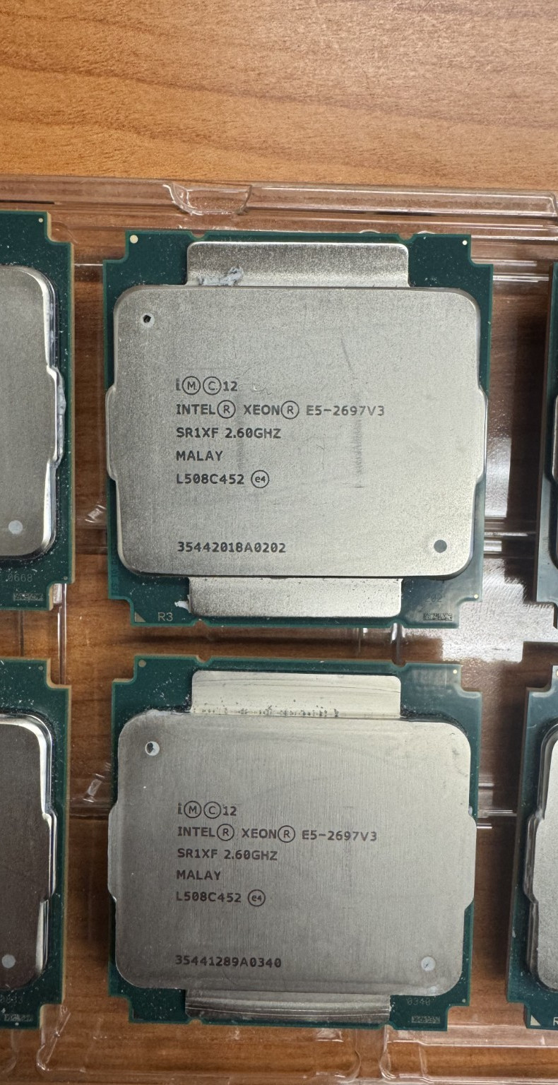 Lot of 10 (5 MATCHING) Intel Xeon E5-2697 V3 SR1XF 2.60GHz CPU Server Processor