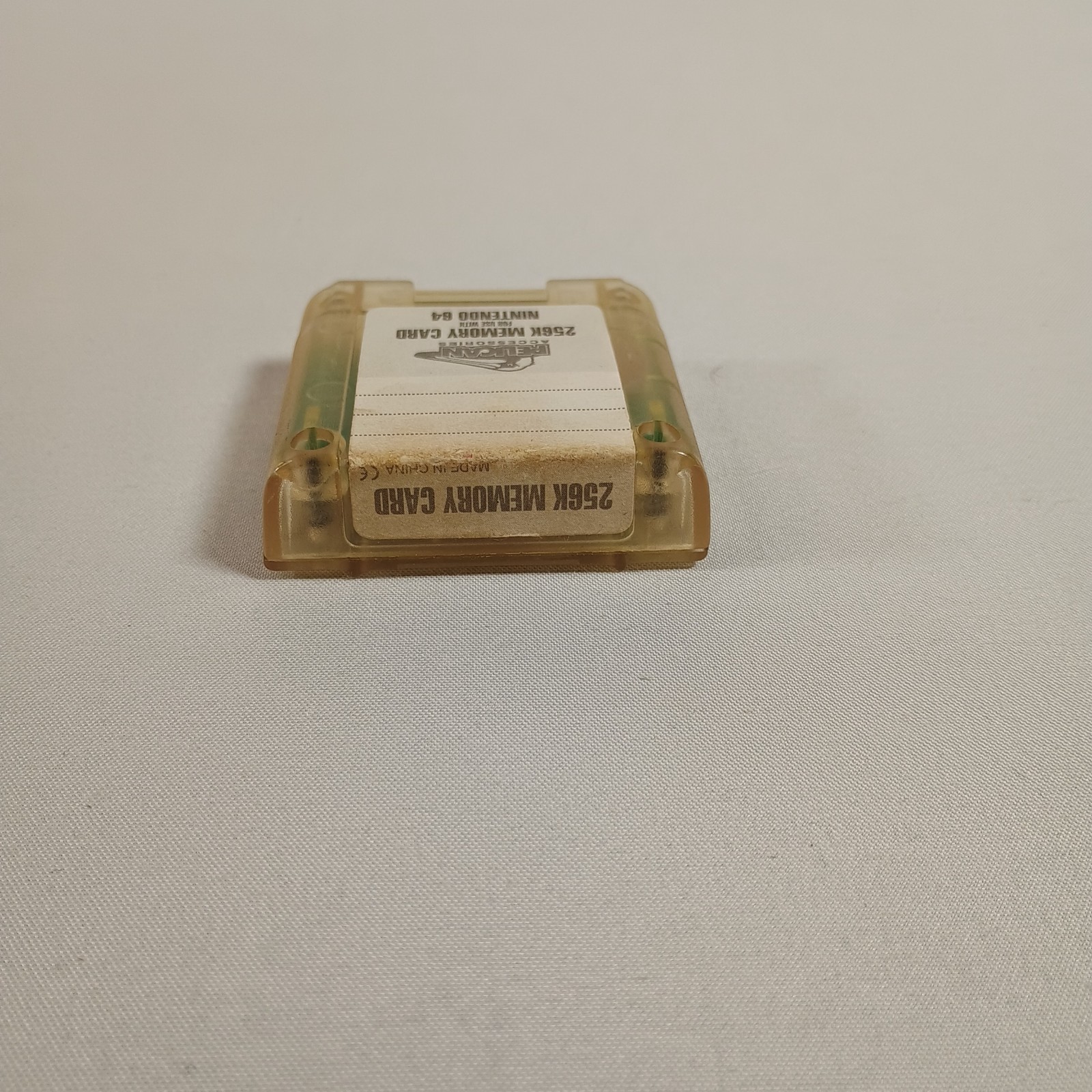 N64 Controller Pak Nintendo 64 Memory Card Clear Pelican Tested & Works