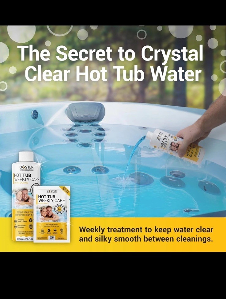 Ouster Hot Tub Weekly Care Maintenance 3 In 1 Pool Spa Cleaner 4 Doses 16oz