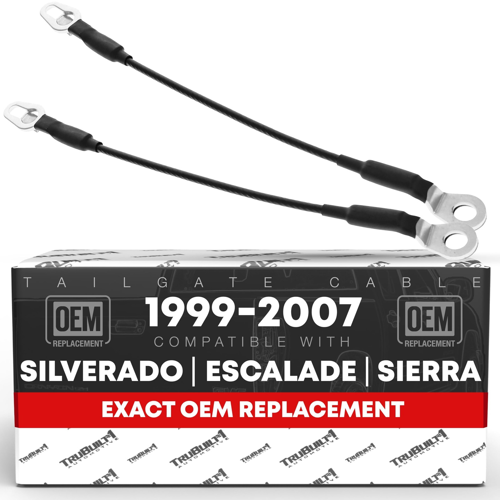 Tailgate Support Cable Set, Rear Left & Right Side , Compatible with 1999,200...