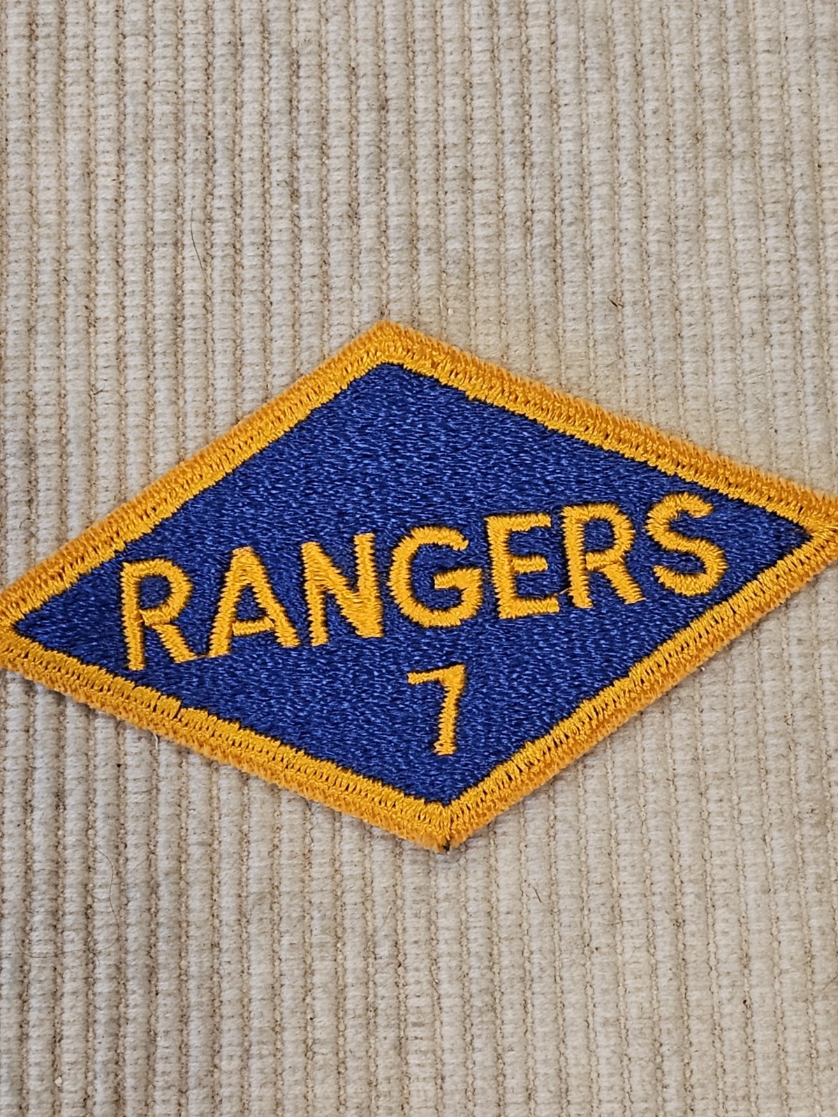WWII US Army 7th Ranger Battalion Cut Edge Patch L@@K!!!