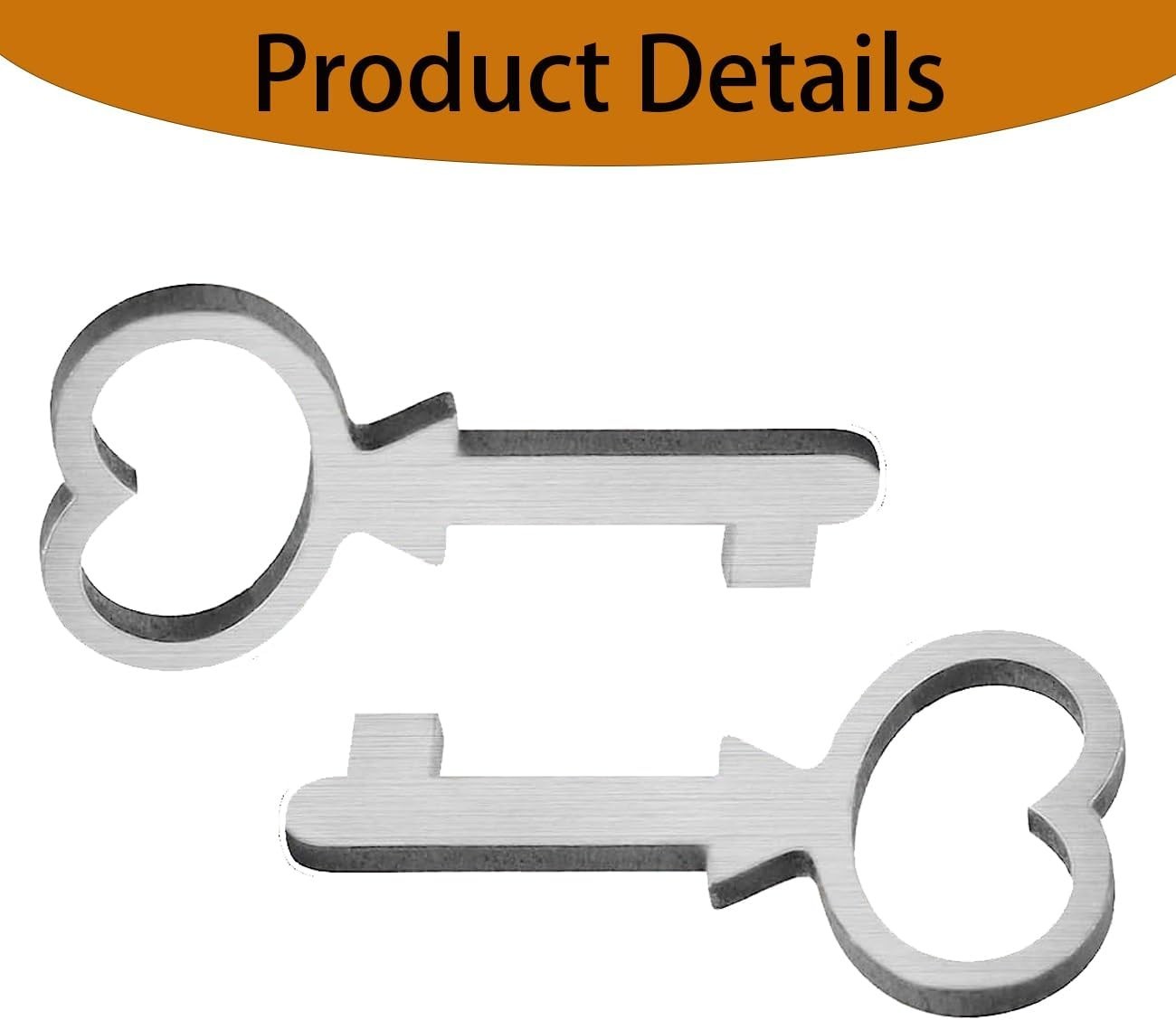 Cedar Box Key, Replacement for Lane Mini Keepsake Boxes, Key Lock, Metal, 2PC