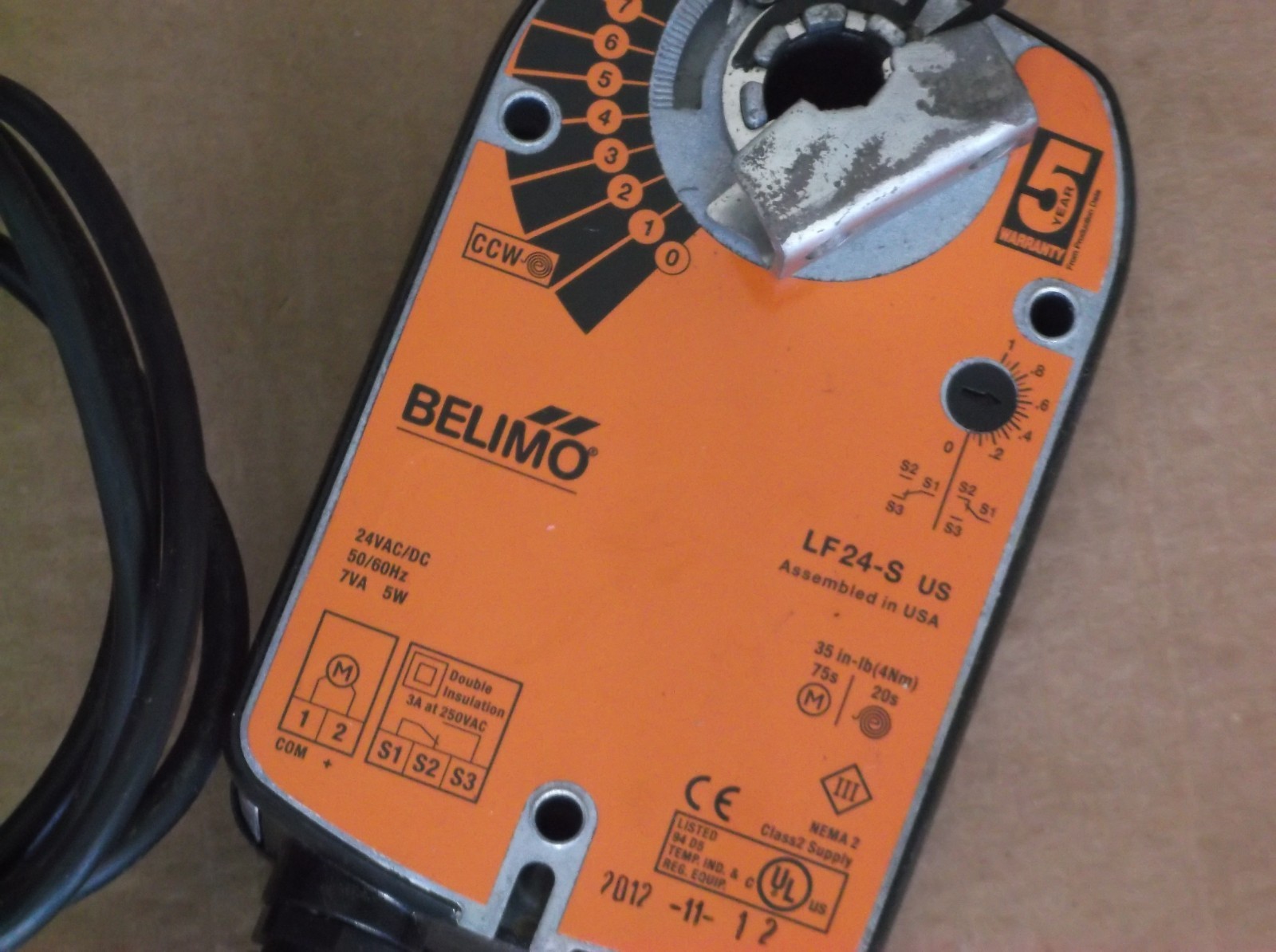 Belimo LF24-S US Spring Return Actuator 24V AC/DC NEW no box