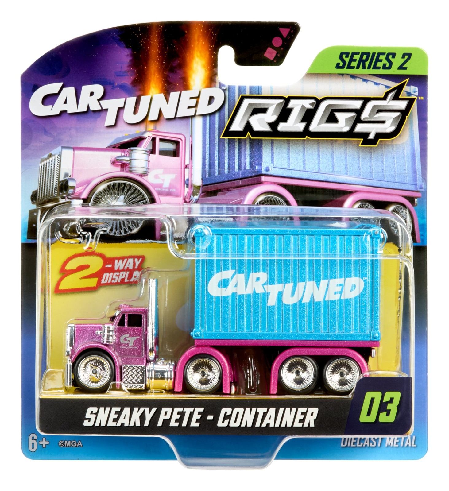CarTuned Rig$ Container Case - Series 2 - Sneaky Pete (Pink) Multicolor