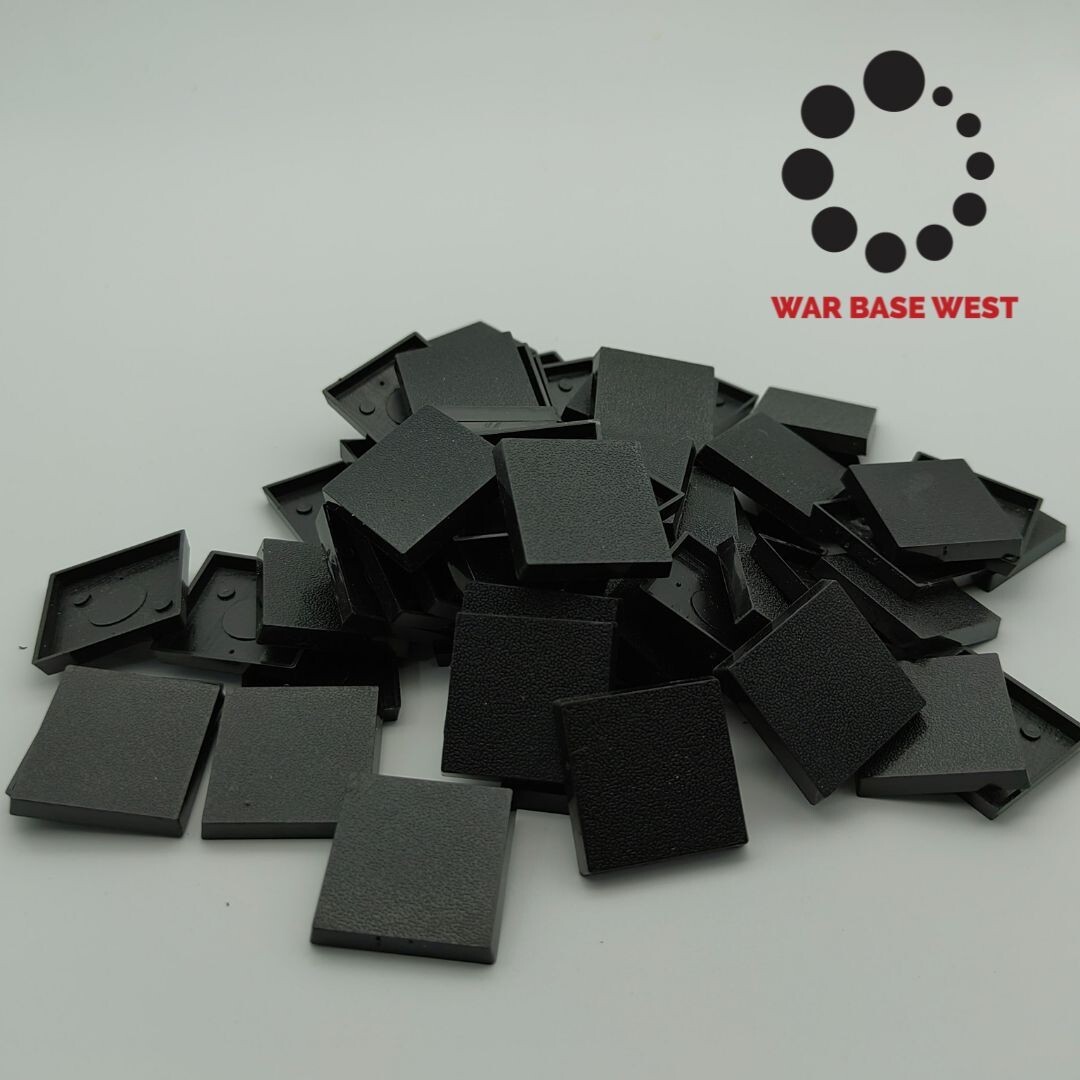 Lot Of 60 25mm Square Bases Used For Warhammer Fantasy Saurus Orc Chaos