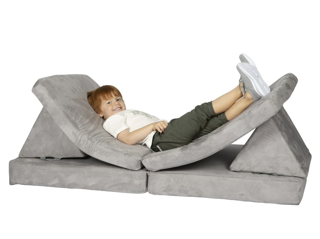 Huddle Customizable Kids Play Foam Couch, Grey, for Toddlers Ages 2+ NEW/SEALED