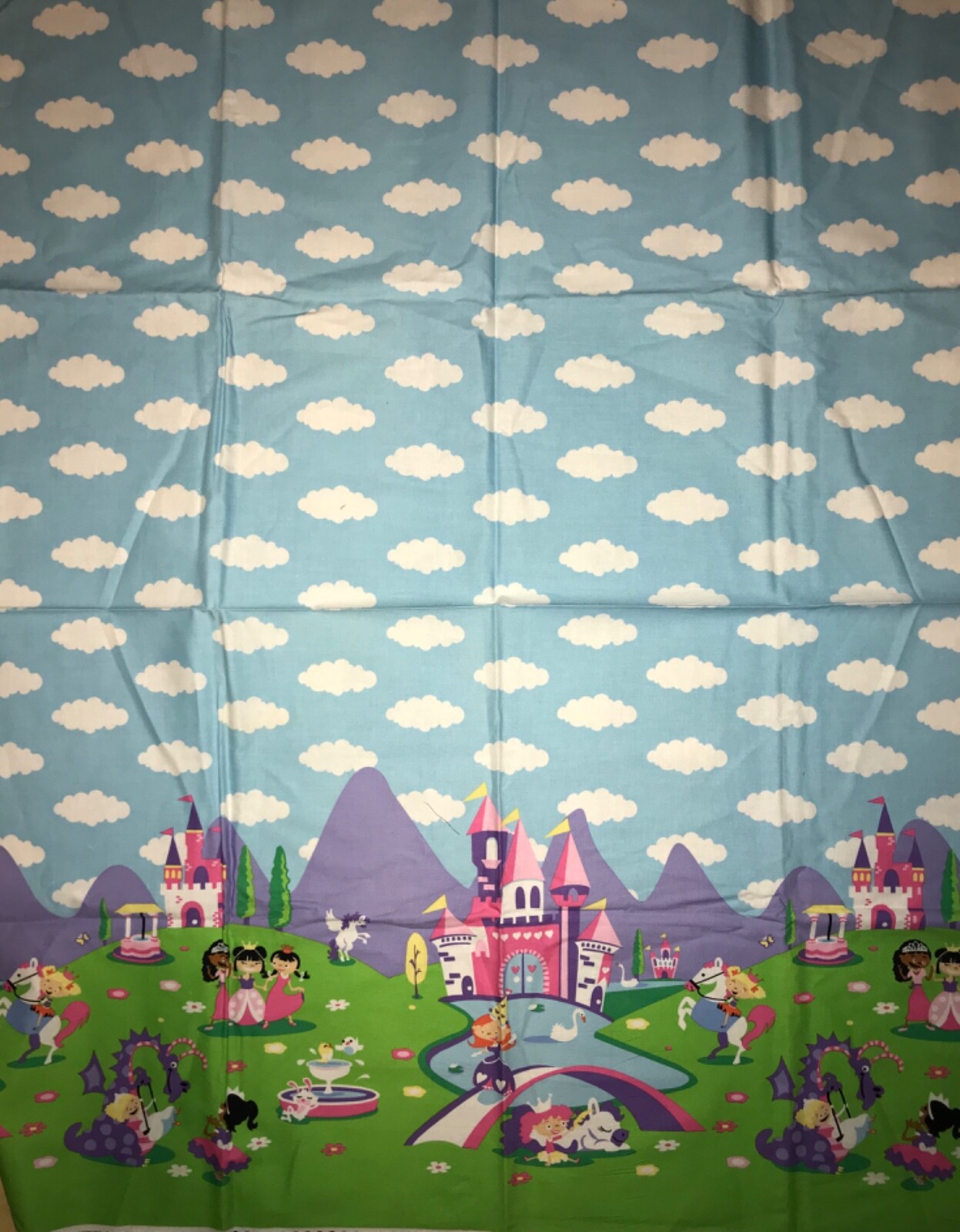 Michael Miller Princess Charming Panel CX-6746 QUILT SEW FABRIC  - 1 YDS