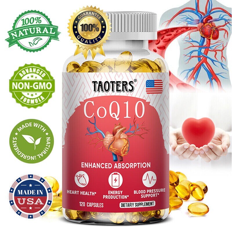 CoQ10 400mg 120 capsules Q10 C0q 10 Coenzyme Cardiovascular Heart Health Energy