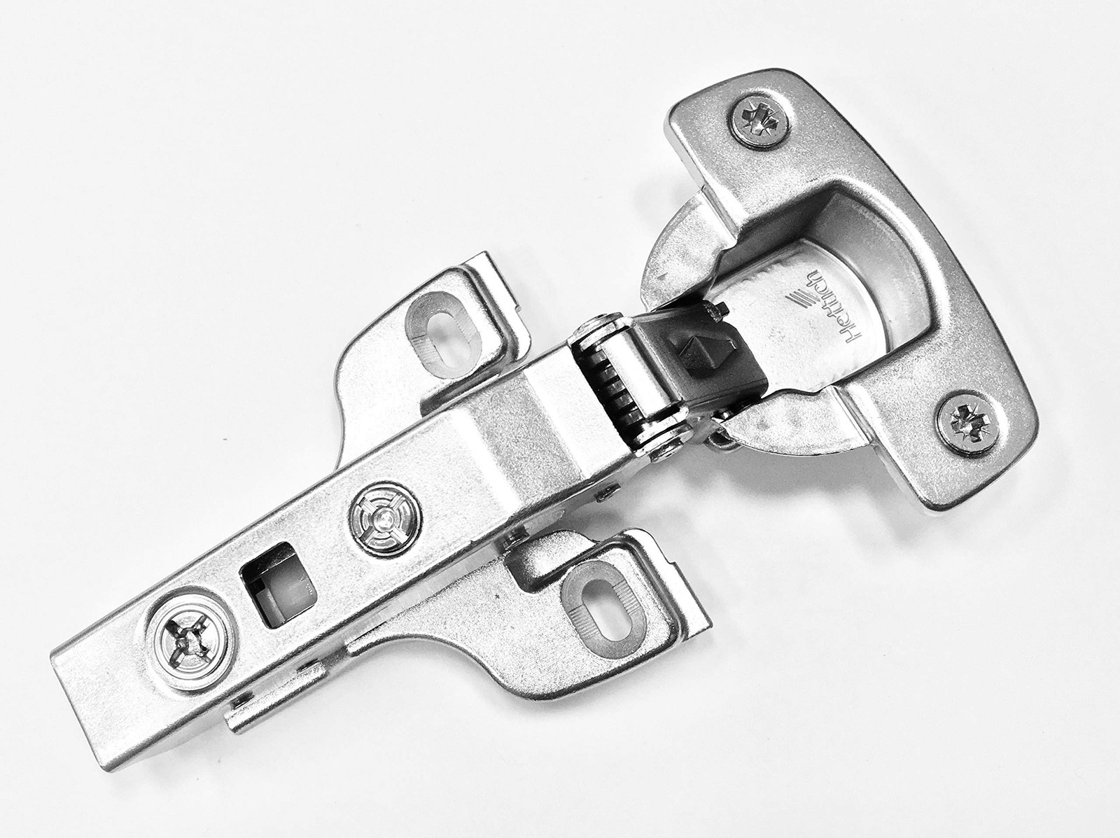 Hettich Euro 110 Soft Close Full Overlay Hinge & 0 mm Face Frame Plate Combo ...