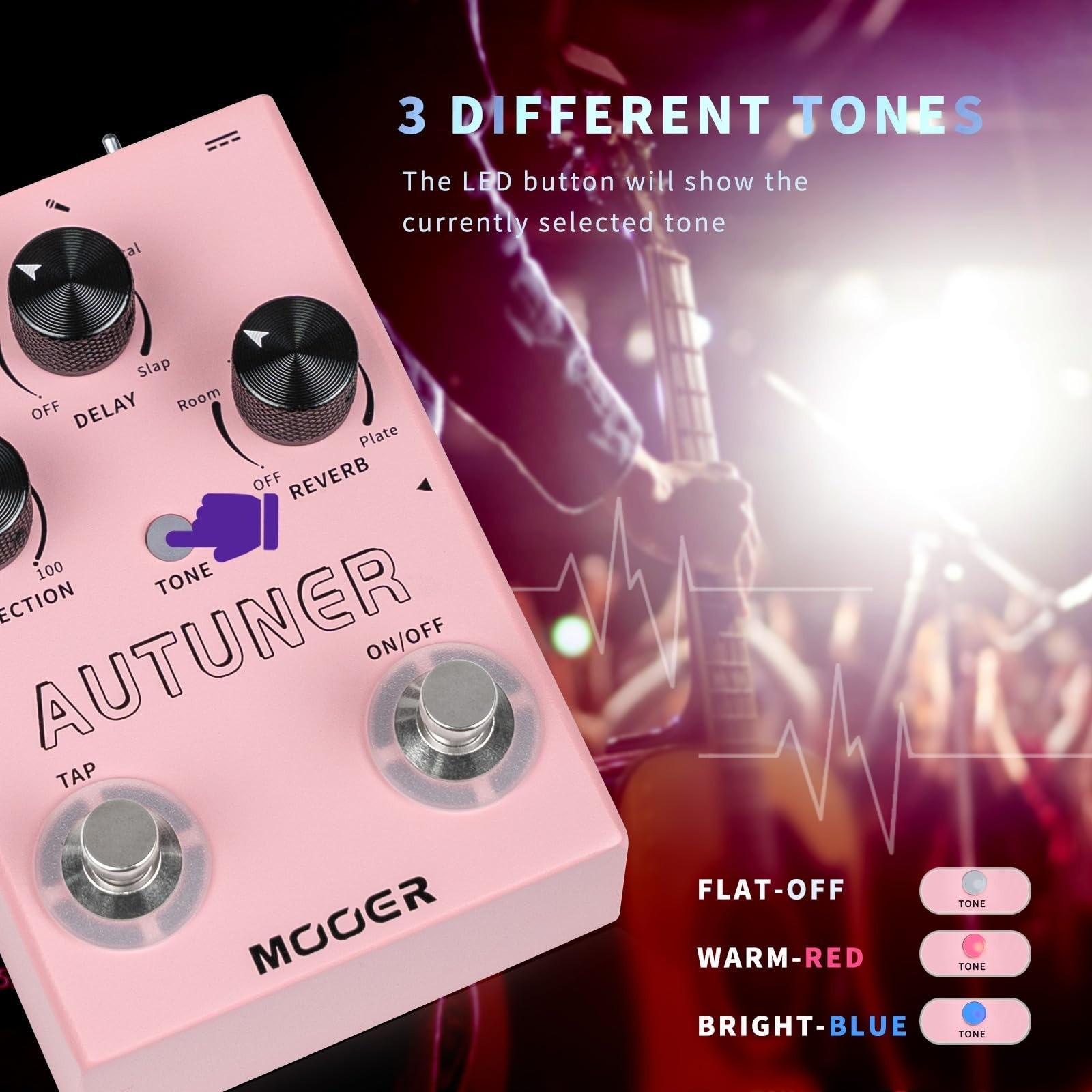 MOOER MVP1 Vocal Effects Processor Pedal Pitch Correction Reverb Delay
