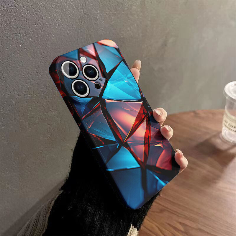 Cober para iPhone 16 15 Pro Max 11 12 13 14 Cover Efecto 3D Telefono Protector