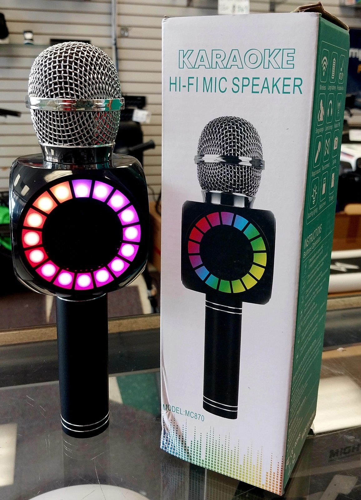 The Singing Karaoke HI-FI 🎤 Mic Speaker Wireless & Bluetooth (MC870)