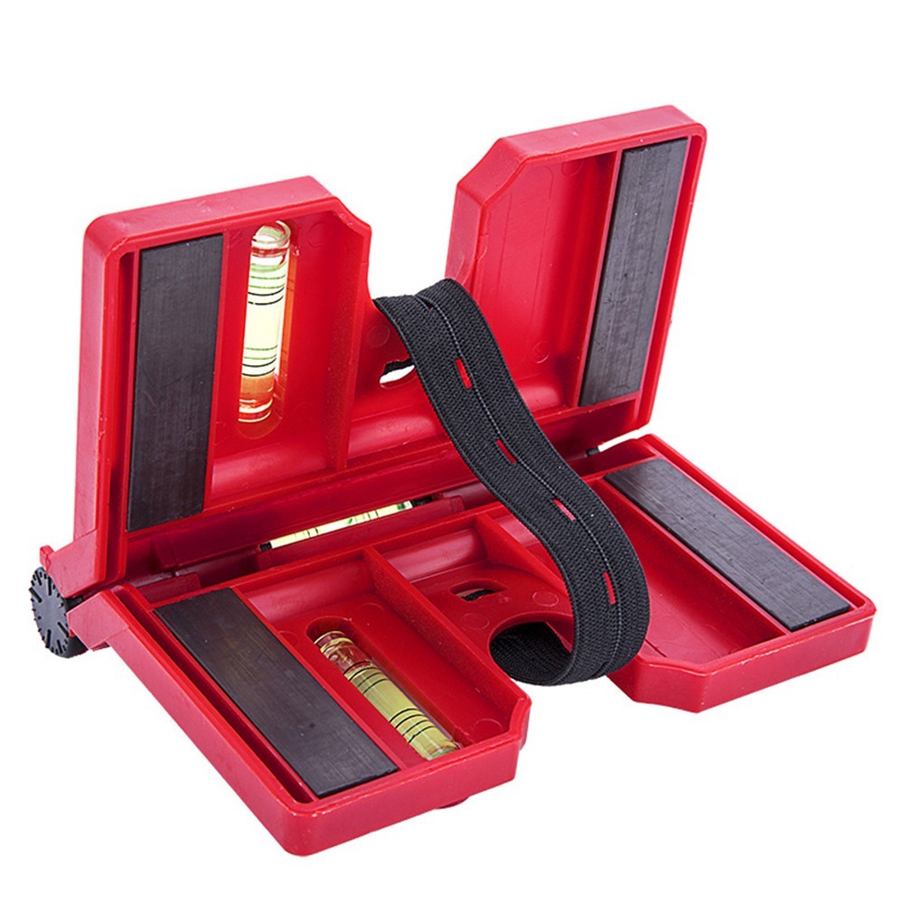 Fence Post Level Tool Versatile Adjustable Plastic Red Vertical 3 Vials