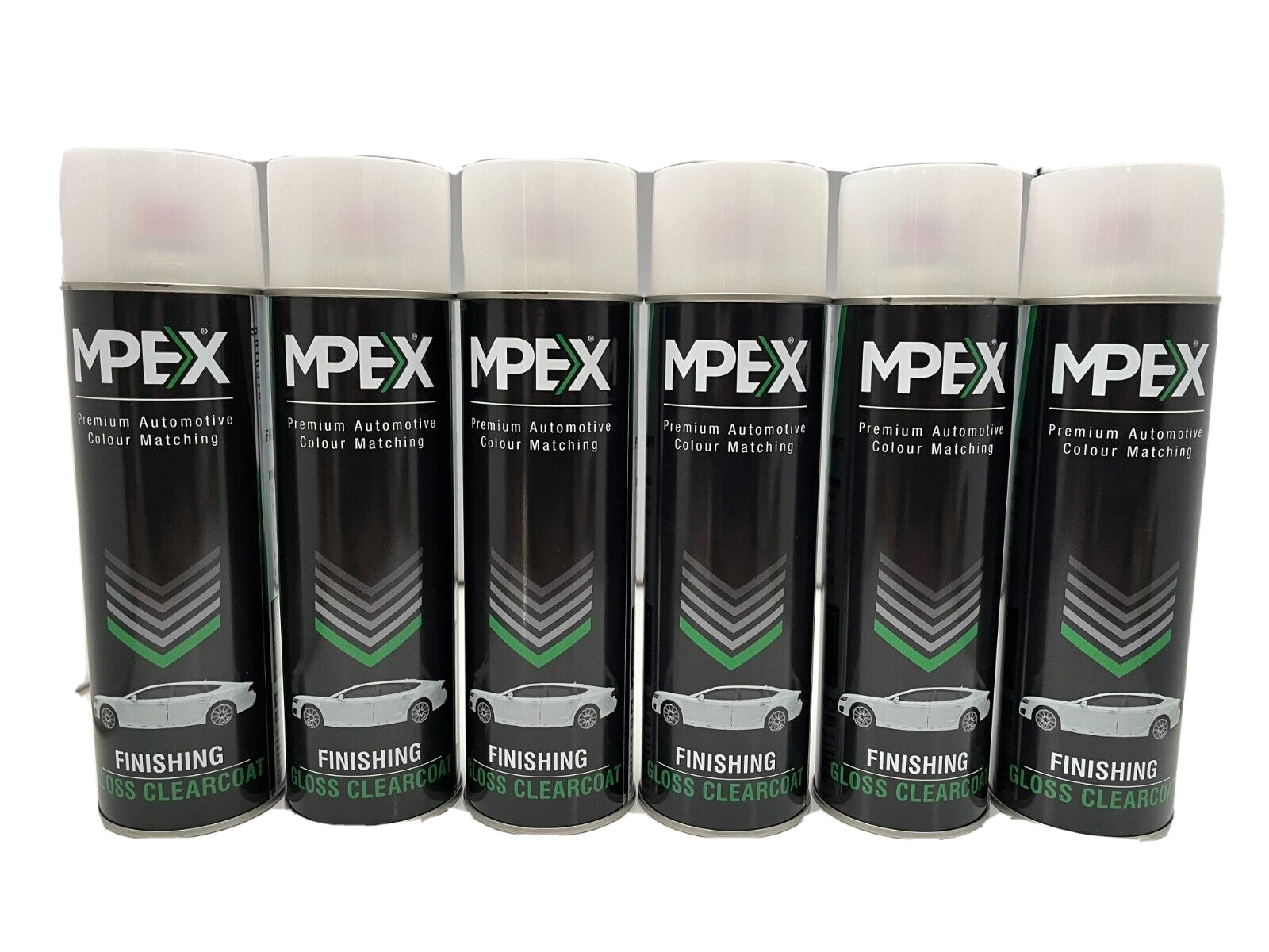 6 x Mpex Clear Lacquer Spray Paint Aerosol High Gloss Coating Fast Drying 500ml