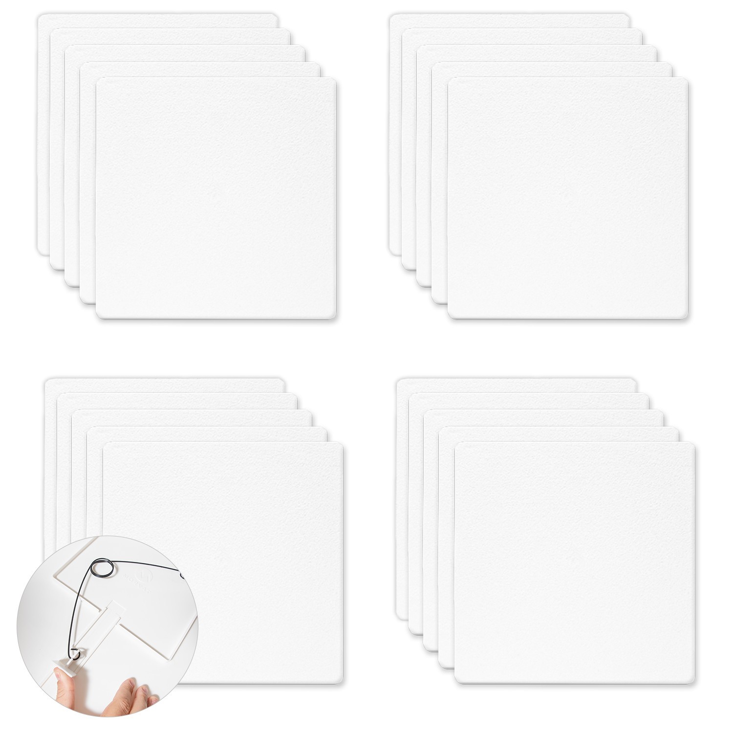Morvat 12x12 Adjustable Spring Access Panel for Drywall & Ceiling, 20 Pack