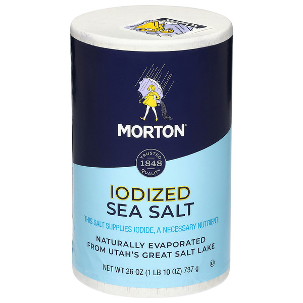 MORTON IODIZED SEA SALT SPICE 26 OZ EACH (1)