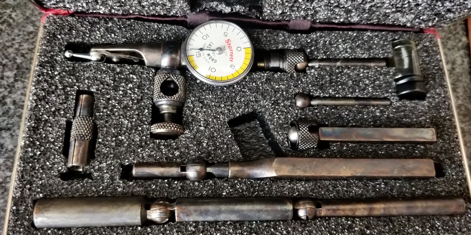 Starrett 711GCSZ Dial Test Indicator "Last Word" FULL SET IN MINT CONDITION