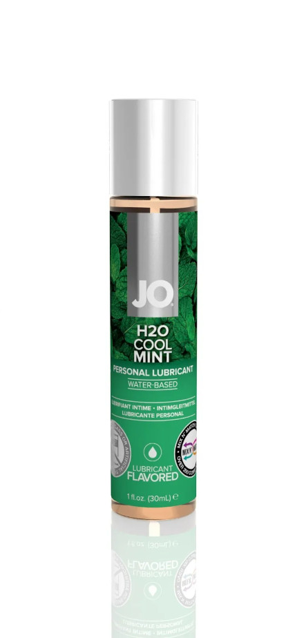 JO H2O 1oz Cool Mint Lubricant - Flavored Lube for Sensational Experience
