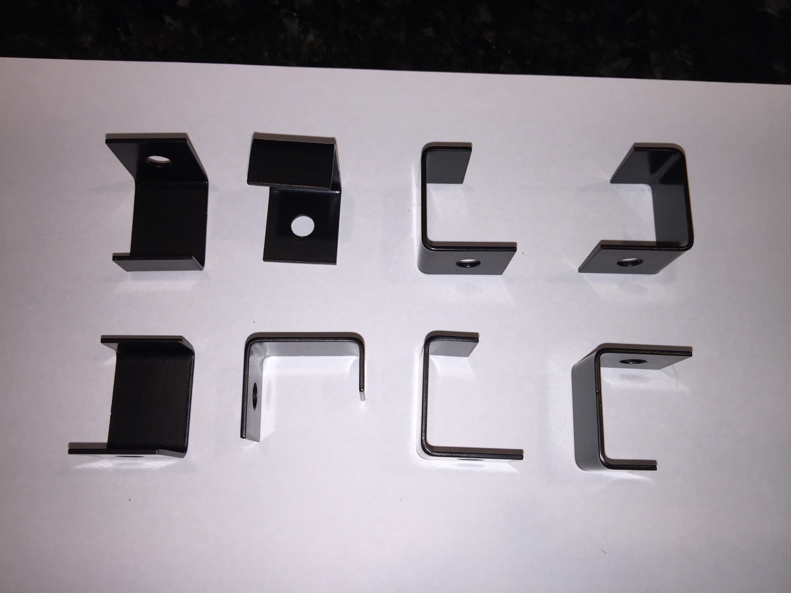 Arcade Cocktail Table Clips,  Quantity 8, Mulitcade, Black Powdercoated (1 inch)
