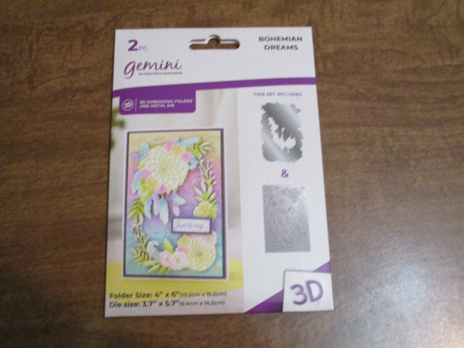 GEMINI EMBOSSING FOLDER AND METAL DIES BOHEMIAN DREAMS