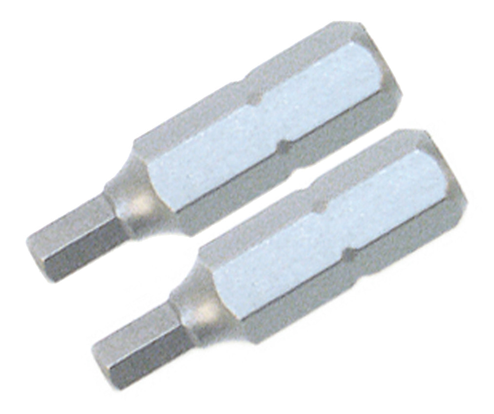 Wiha 71984 Security Hex Bit 6.0 - 25mm - 2 Pack