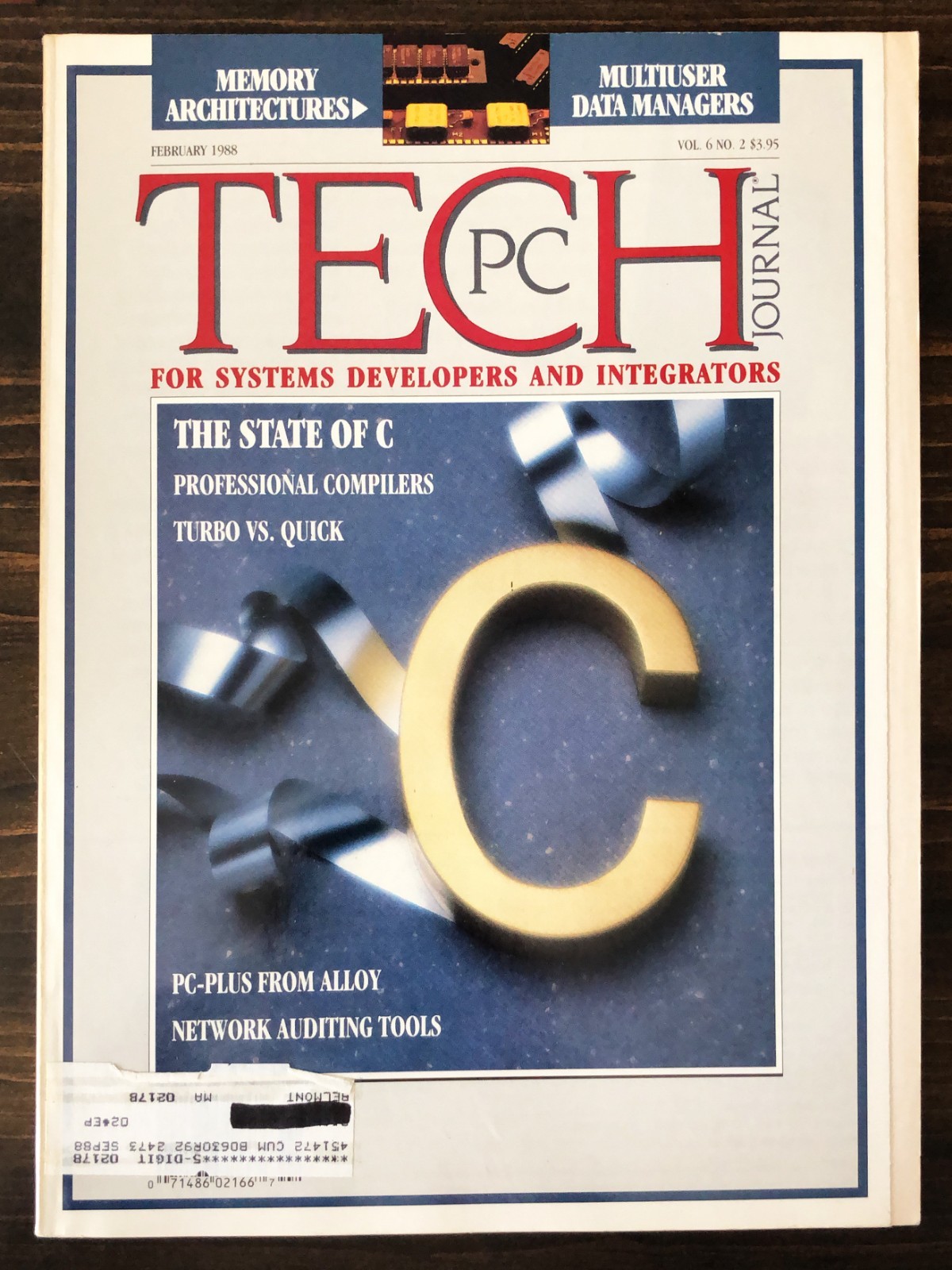 PC Tech Journal Magazine, February 1988, Vol. 6 No. 2  IBM Personal Computer