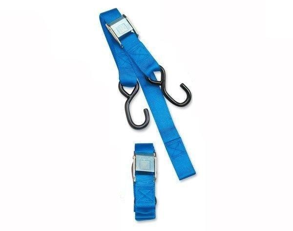 Parts Unlimited 3920-0073 1" HD Cam Buckle Blue Tie Downs w/Built-In Assist
