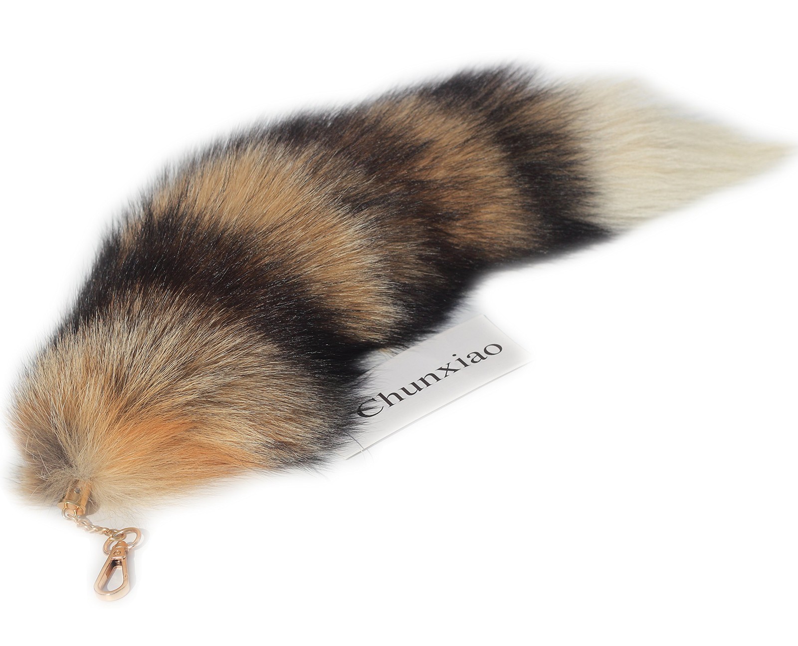 Huge Fluffy Fox Tail Fur Cosplay Keychain Handbag Accessory Tassel Hook