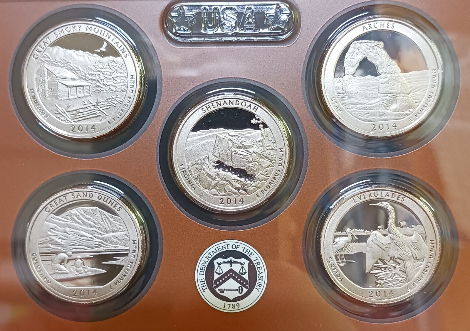 2014 UNC U.S. Mint Proof Set- in O.G.P. w/ COA