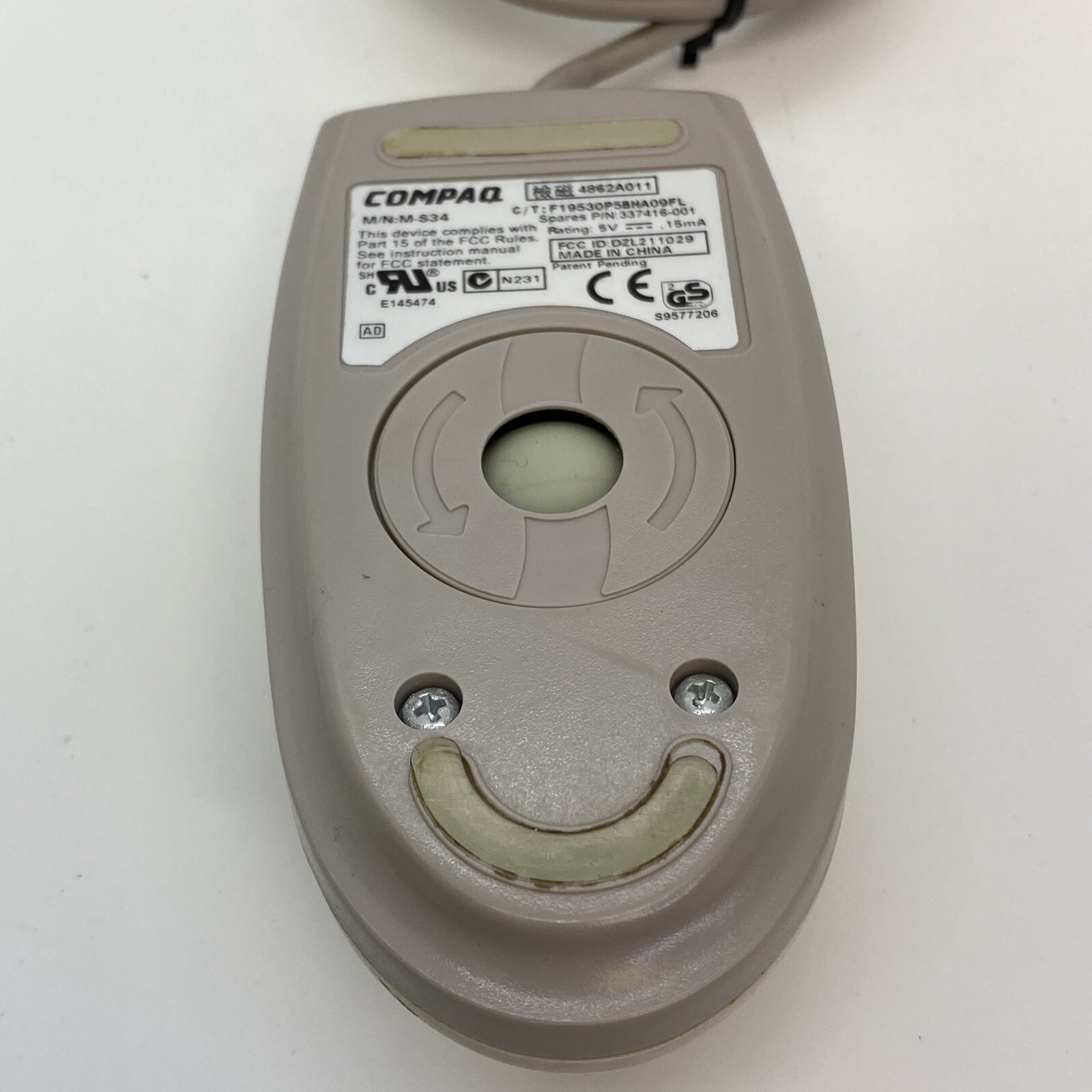 Compaq Mouse M/N M-S34