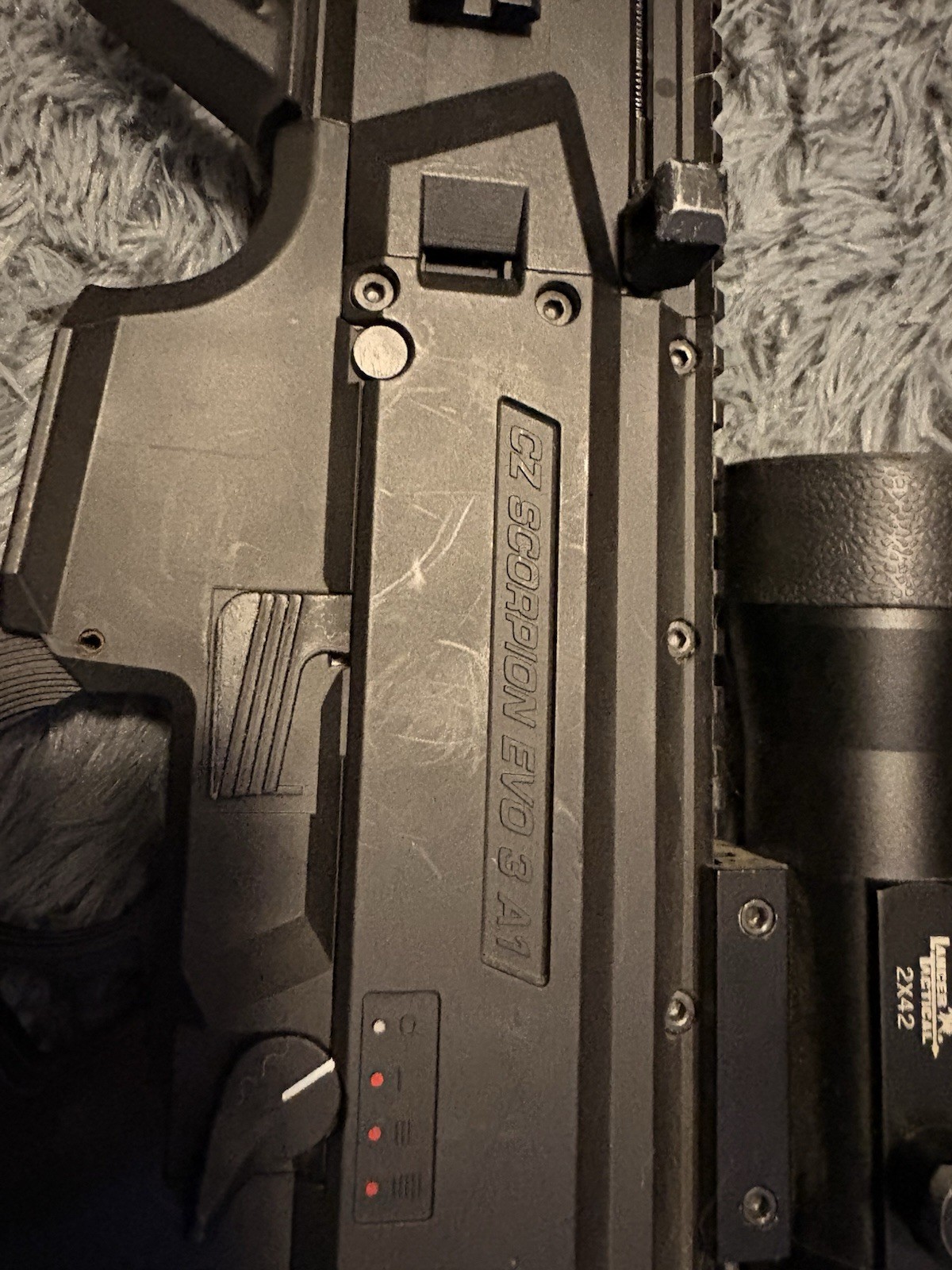 CZ Scorpion EVO 3 A1 Electric Airsoft Rifle Optic Tactical Stock 4 Mags Battery