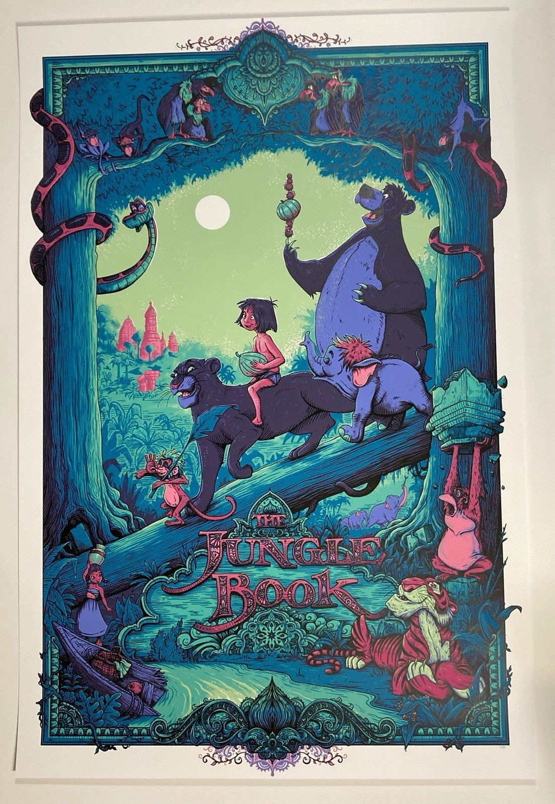 The Jungle Book Variant Art Print Poster Alex Hovey BNG Mondo Mutant Moss Movie
