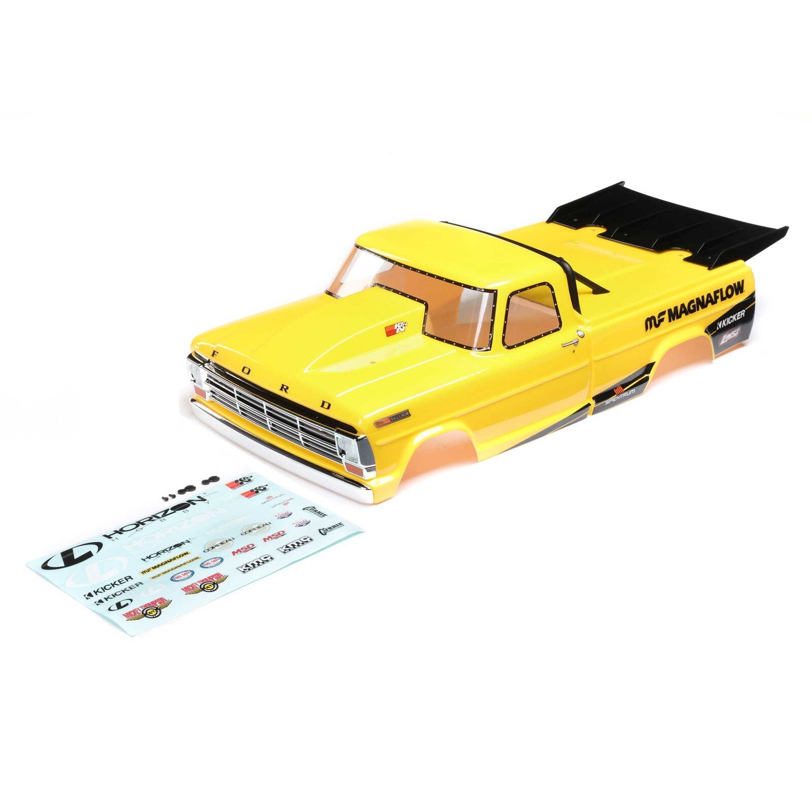 LOSI 22S Drag 1968 Ford F100 Pre-Painted Body Set  (Magnaflo) [LOS230089]