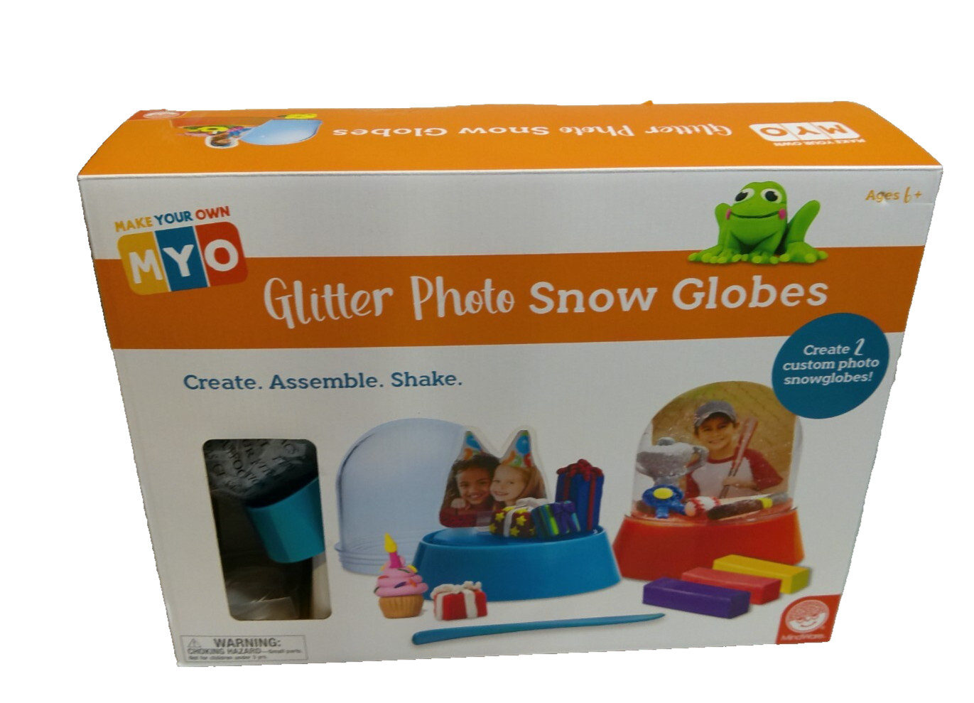 MYO Glitter Photo Snow Globes Kit by MindWare Unused Globes ONLY Partial Set