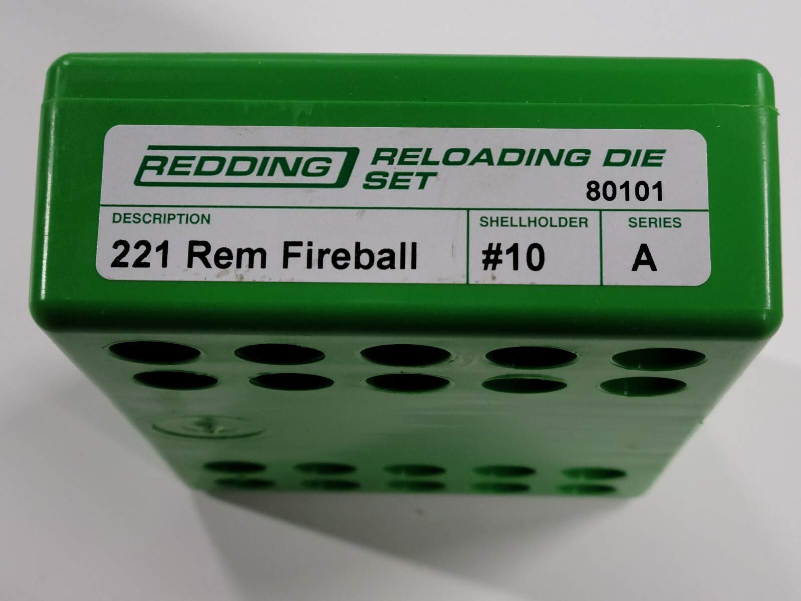 80101 REDDING STANDARD 2-DIE SET - 221 REMINGTON FIREBALL - NEW - FREE SHIPPING
