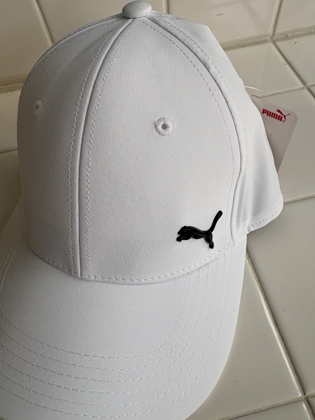 New Puma Force 3.0 White Stretch Hat L/XL