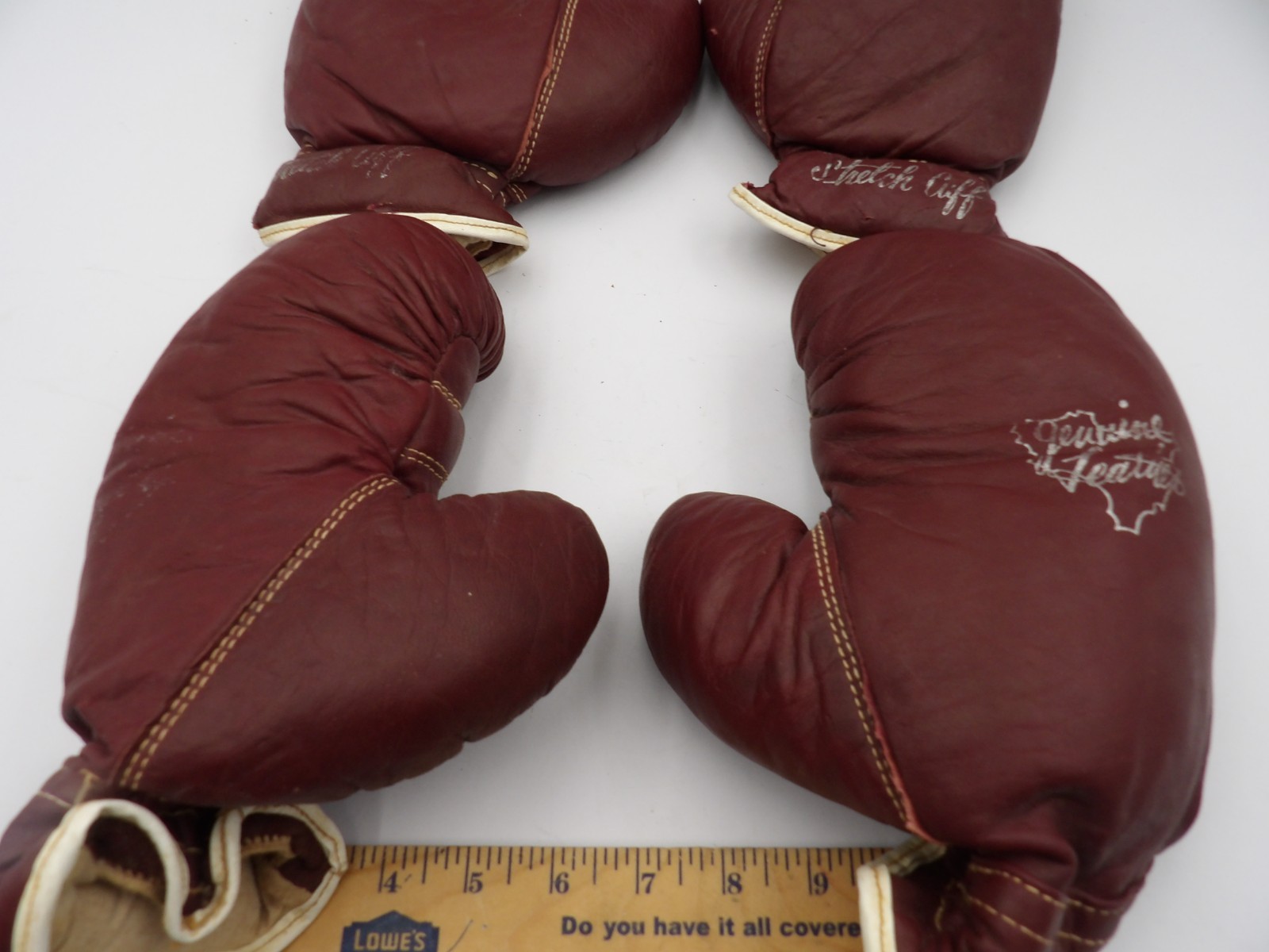 Two pair Childrens Leather Boxing Gloves Sears Label