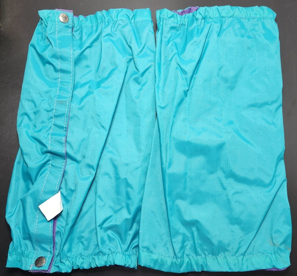 Vintage a Pair of 1990's Teal and Purple Over the Ski Boot Gaiters