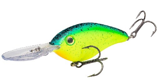Strike King Pro Model Series 5XD Crankbait - Chartreuse Blue Black Splatterback