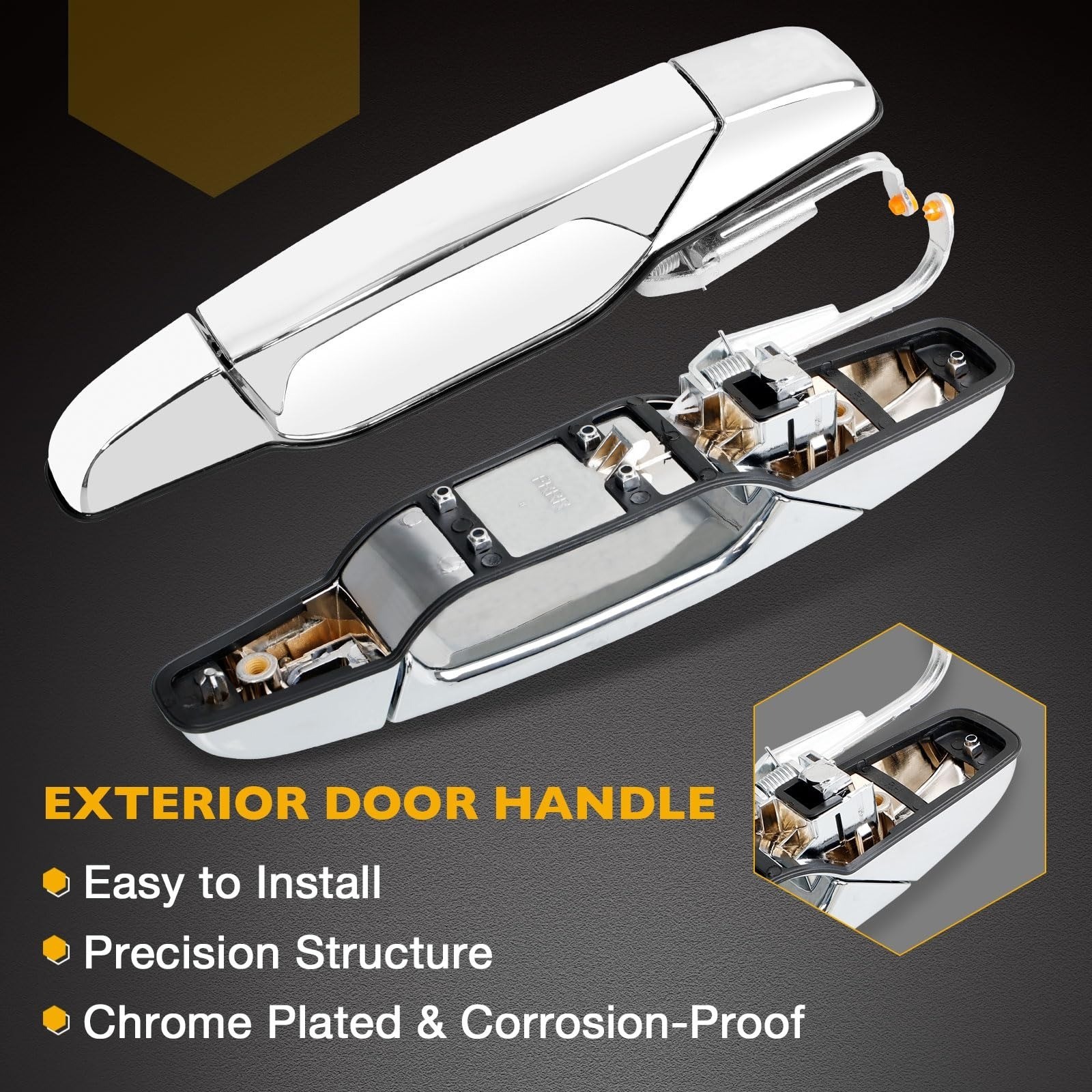 Gledewen Chrome Door Handle for 2007-2013 Chevy/GMC Models