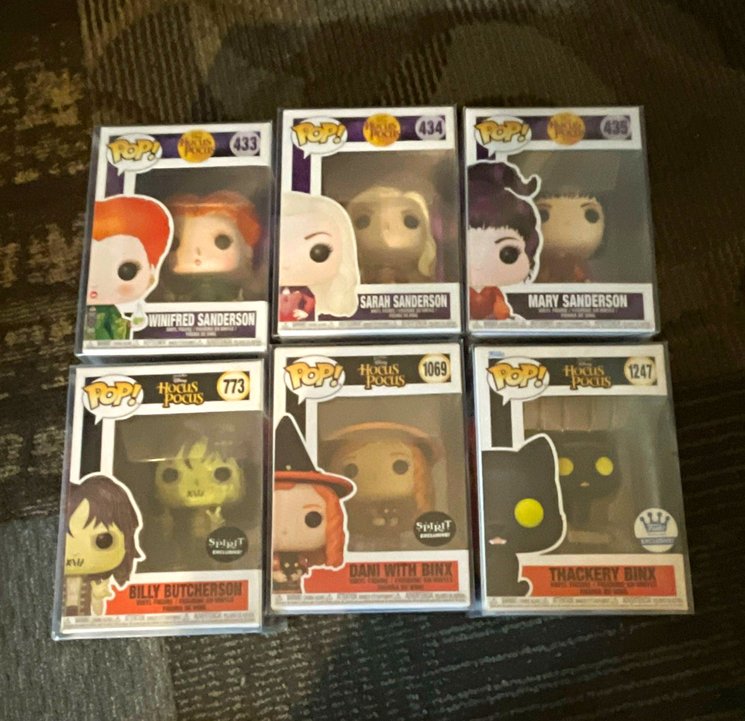 Funko POP! Hocus Pocus Vinyl Mixed Lot 6 Sandersons Binx Billy Spirit Boxed