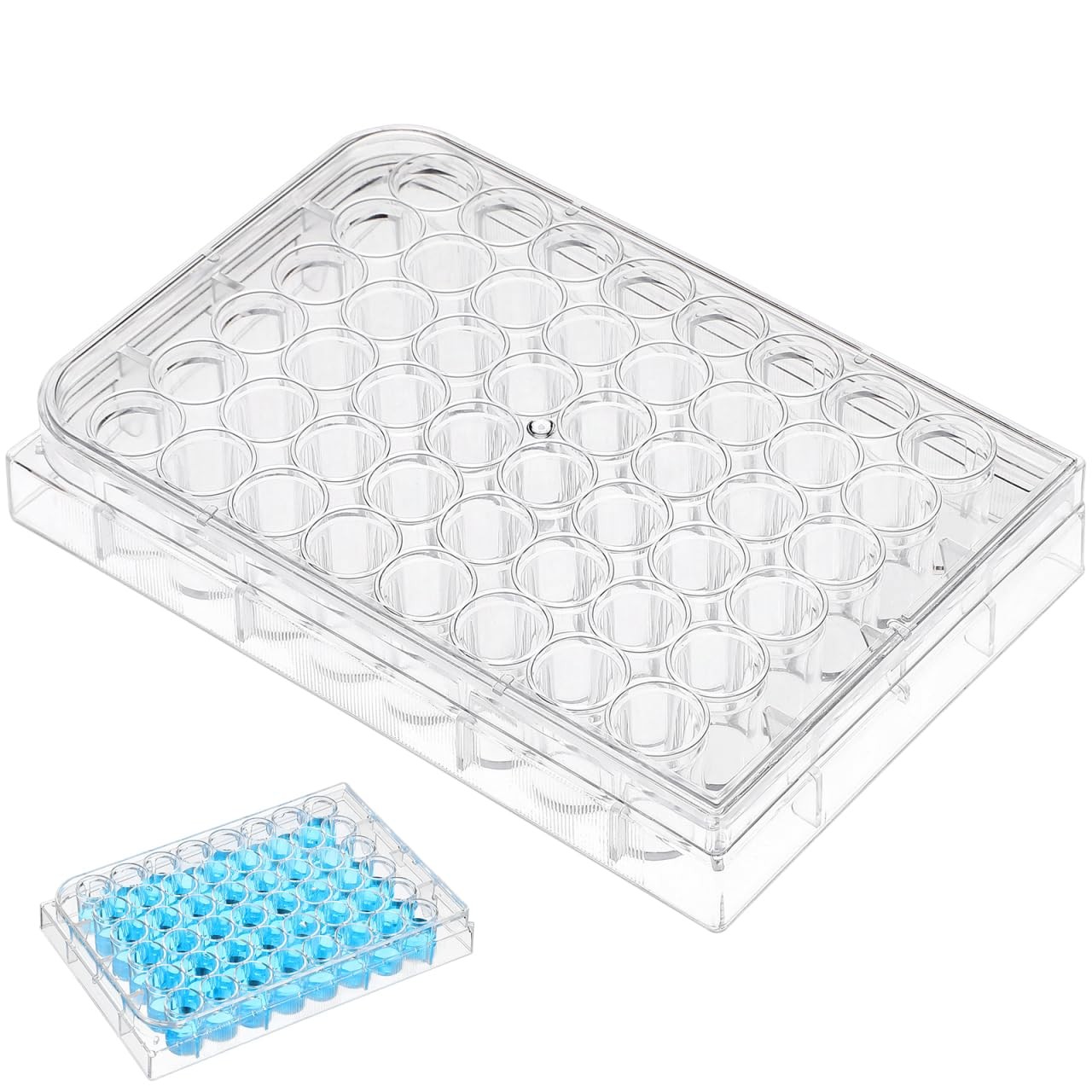 48 Holes Pill Filling Tool Filler Tray Tube Rack Cell Culture Plate 1cm Dia