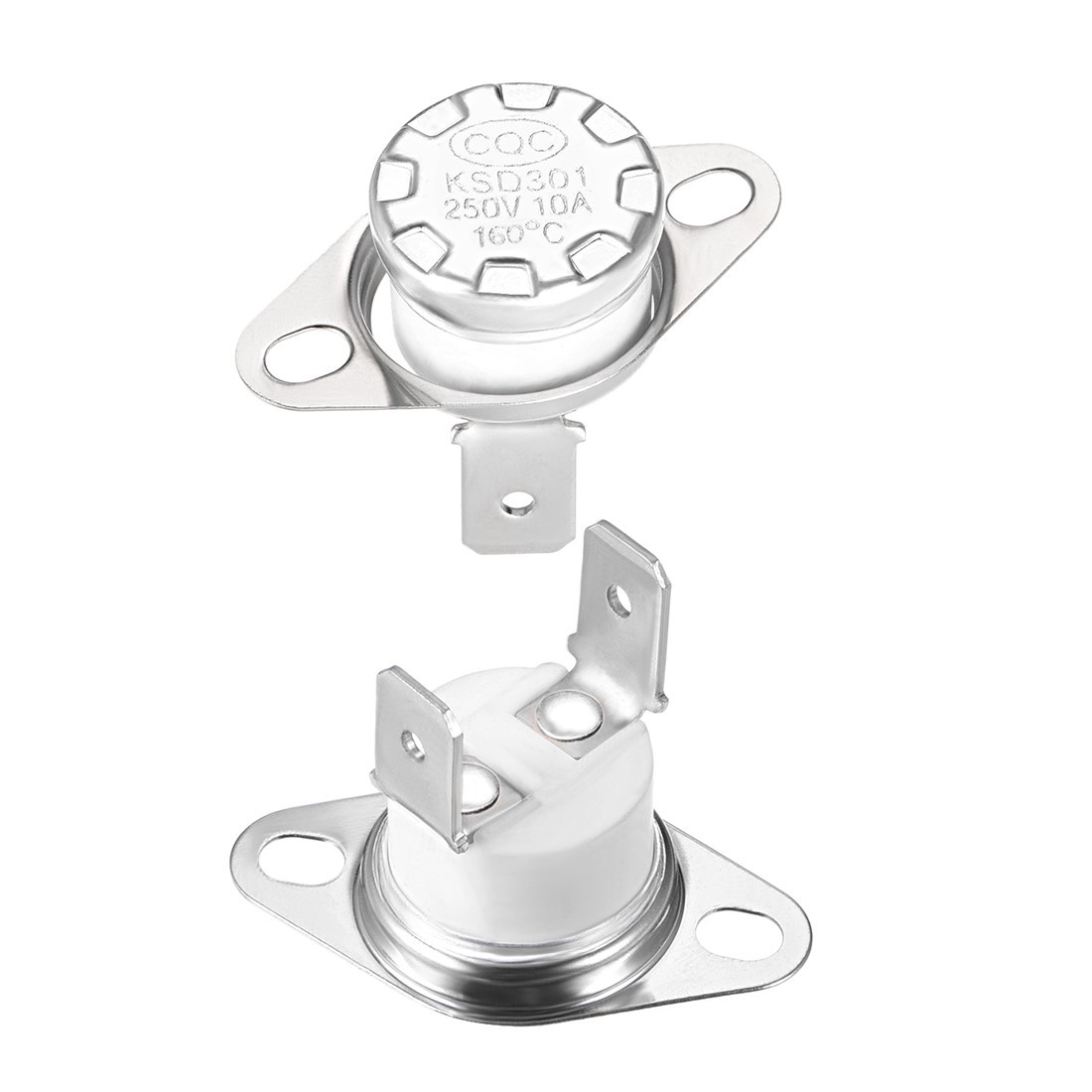 2Pack Temperature Control Switch , Thermostat , 160°C 10A Normally Closed NC