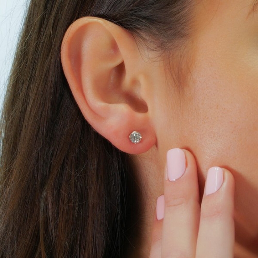 3/4ct Diamond Studs 14K White Gold